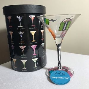 Lolita “Shopaholic, too ” martini glass